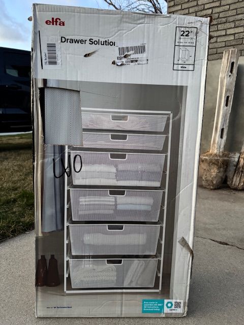 Elfa Tall Drawer Solution
