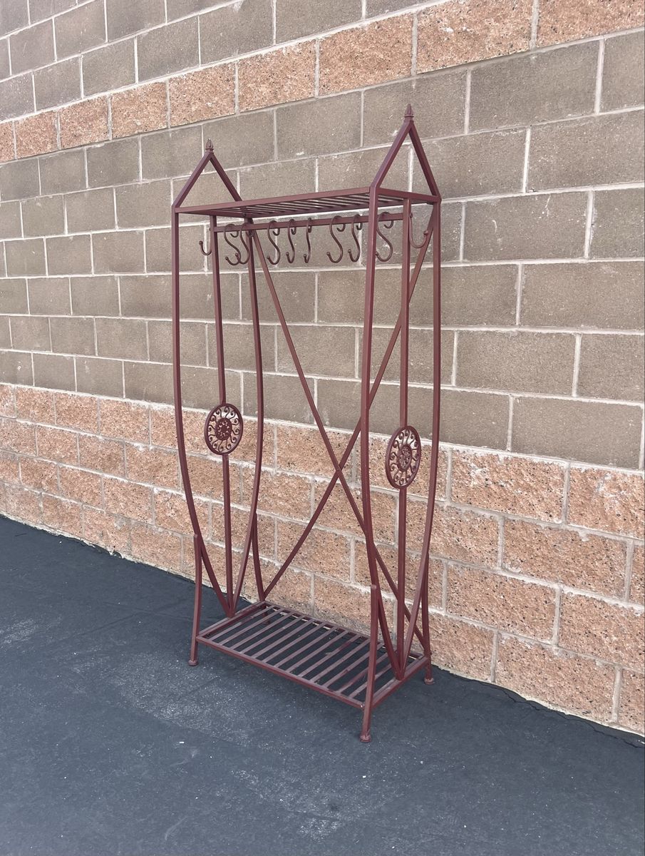 Metal Coat Clothes Rack Shelves