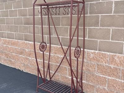 Metal Coat Clothes Rack Shelves
