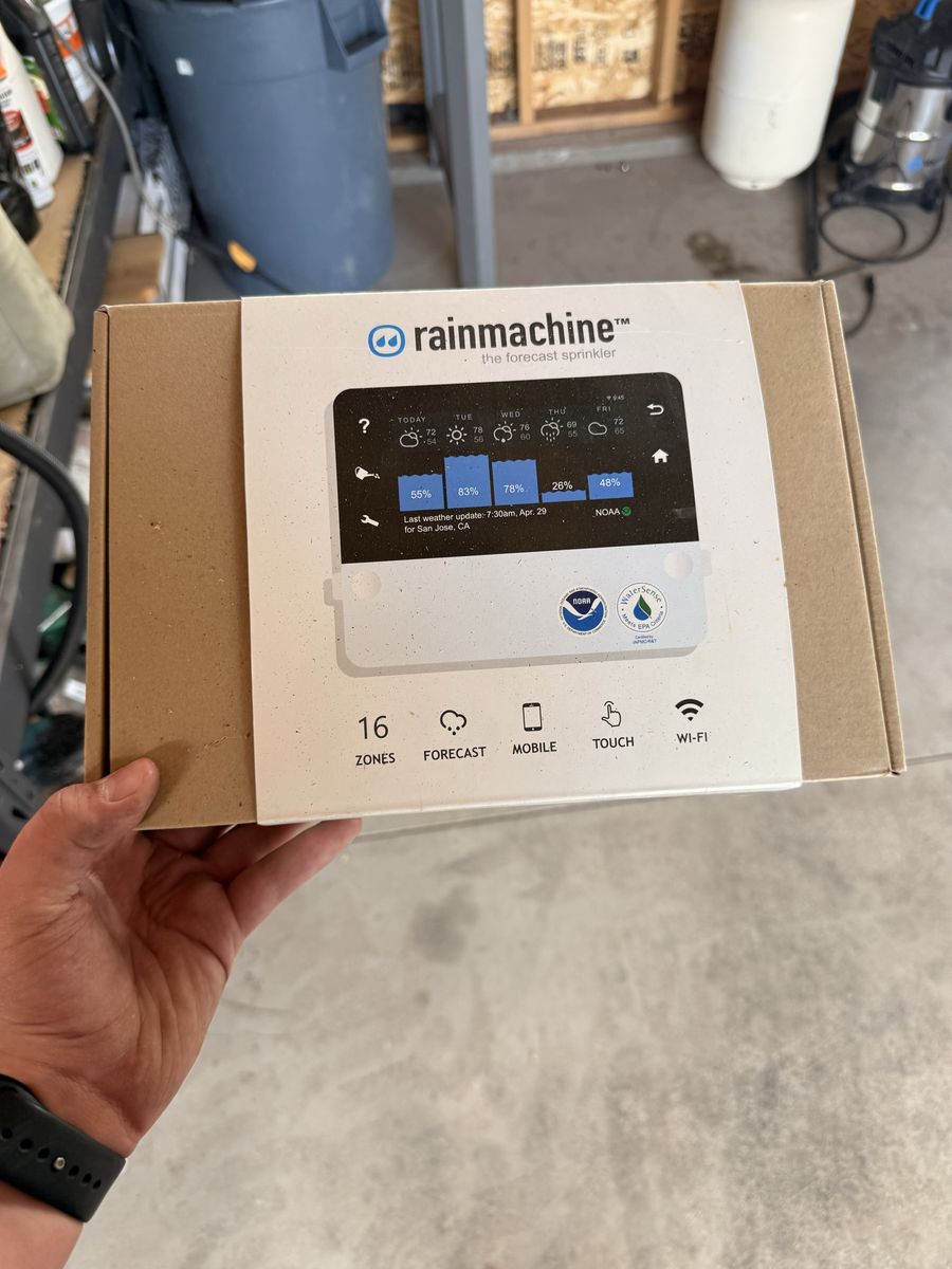 Rain machine sprinkler timer