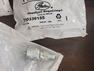 Gates G25165-0606 MegaSys MegaCrimp Hydraulic Hose Fitting