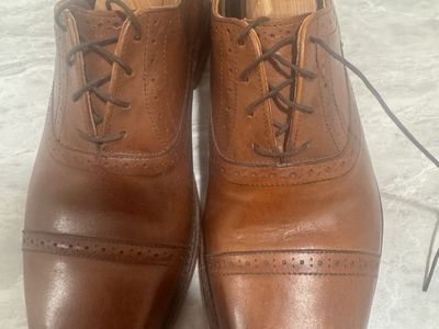 Allen Edmonds Evanston Men's Leather Cap-Toe Oxford Dress Shoes Size 8