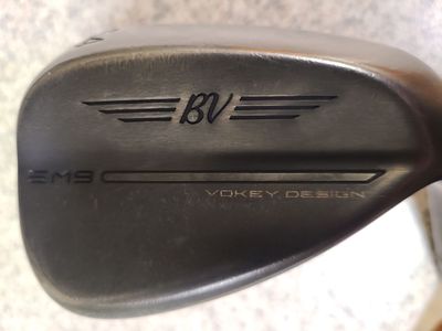 Black Titleist Vokey SM9 54.14 wedge RH TOUR ISSUE DYNAMIC GOLD S400