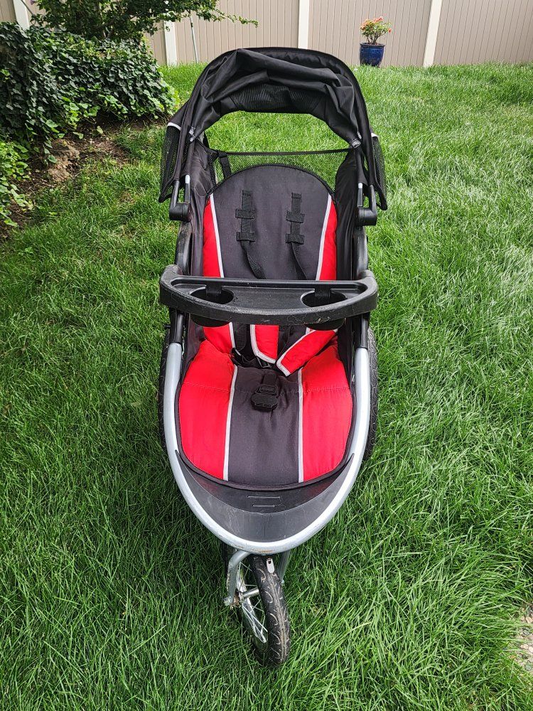 Baby Trend Jogging Stroller - Black and Red