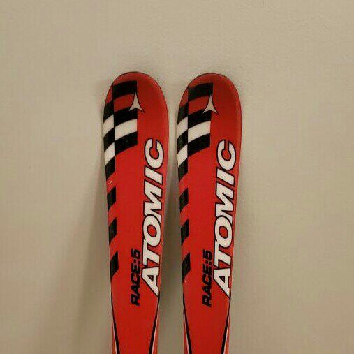 Kids Junior Atomic 110 cm Downhill Skis Bindings