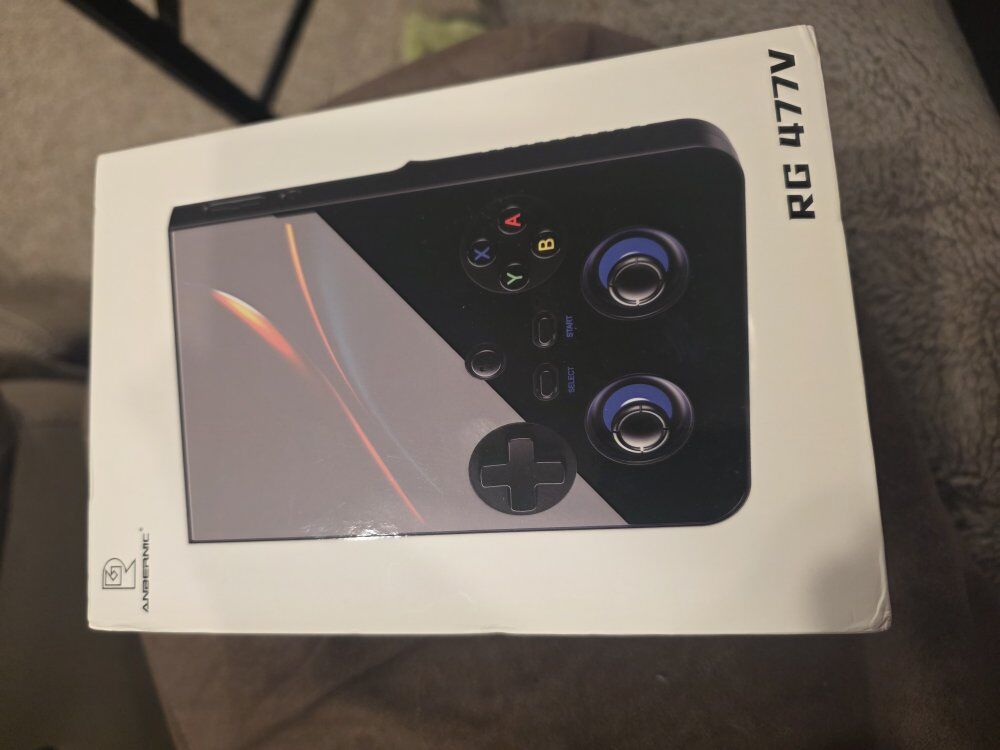 Anbernic RG477V Handheld video game console.