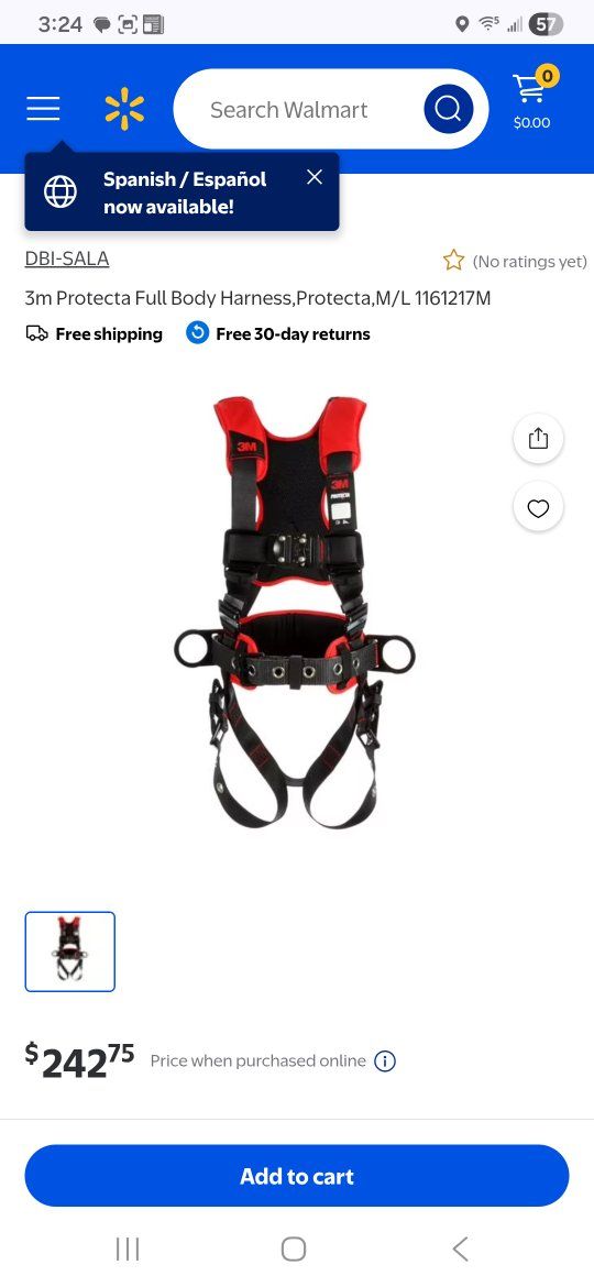 3M Protecta Industrial Body Harness