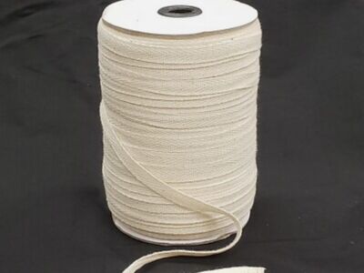 Cotton Twill Finishing Tape Ribbon Natural/Beige