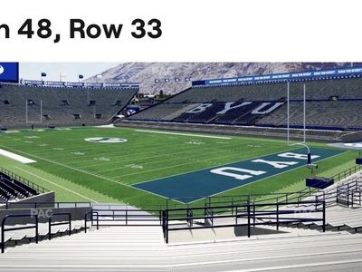 3 BYU vs Utah Tech football tickets section 48 row 33