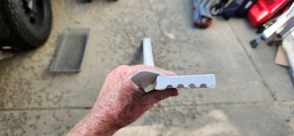 White Weather Stripping / Door Seal - Durable Vinyl for Doors & Windows, 80 inches long three pieces.