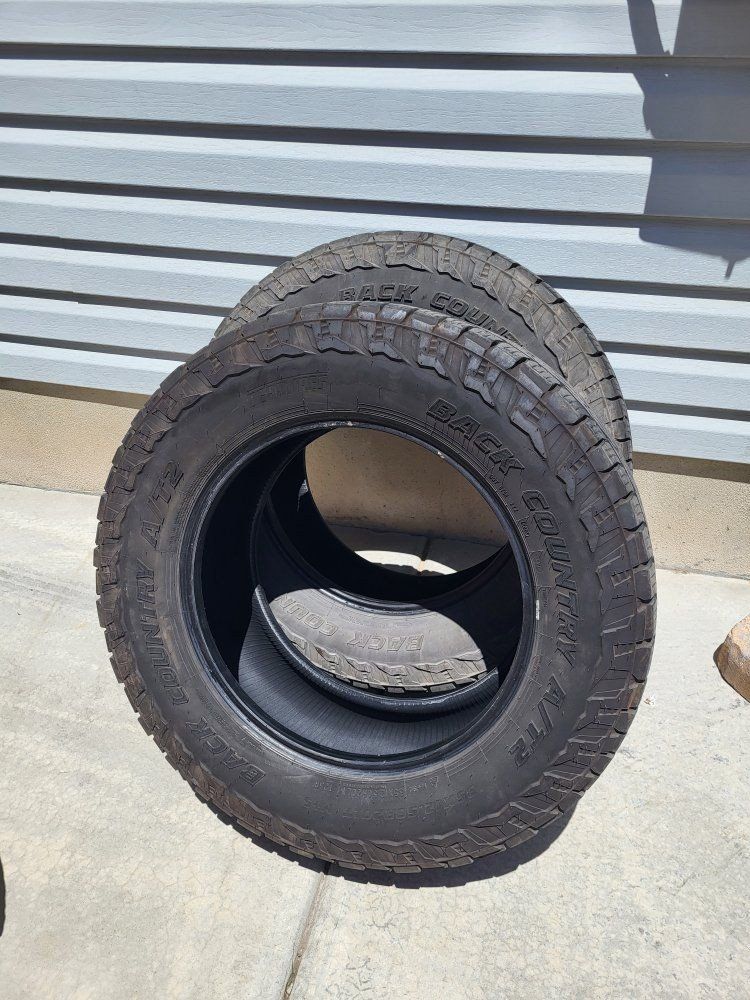 Set of 2** Back Country A/T2 Tires 
35x12.5OR20LT  125R*