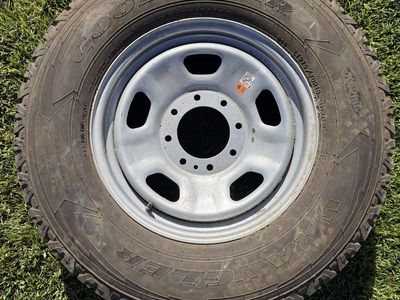 Goodyear tire and rim