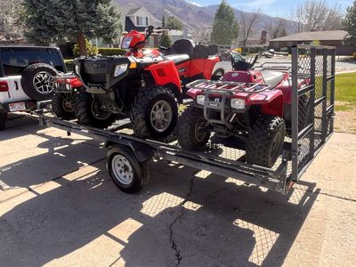 Polaris 700, 2 Kawasaki Bayous And Trailer