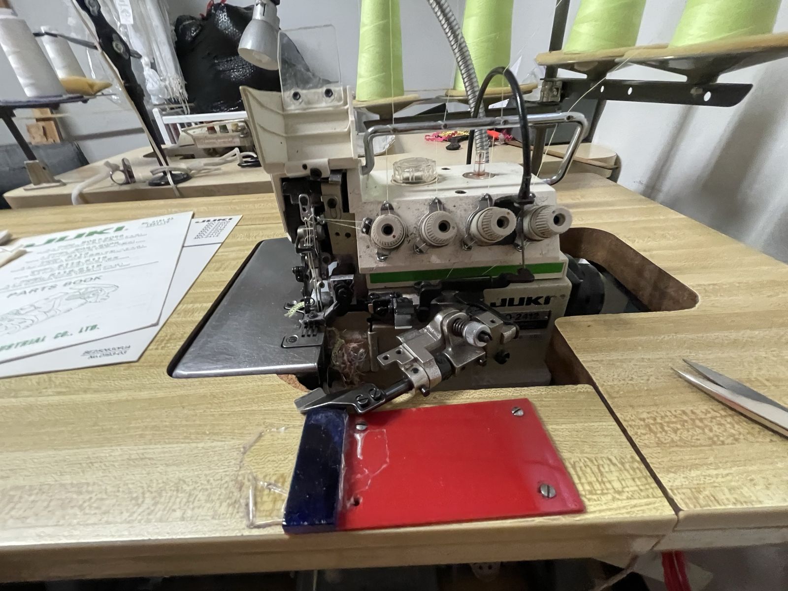 JUKI MO-2412 Industrial Serger Sewing Machine - DF6 500 Class, Made in Japan