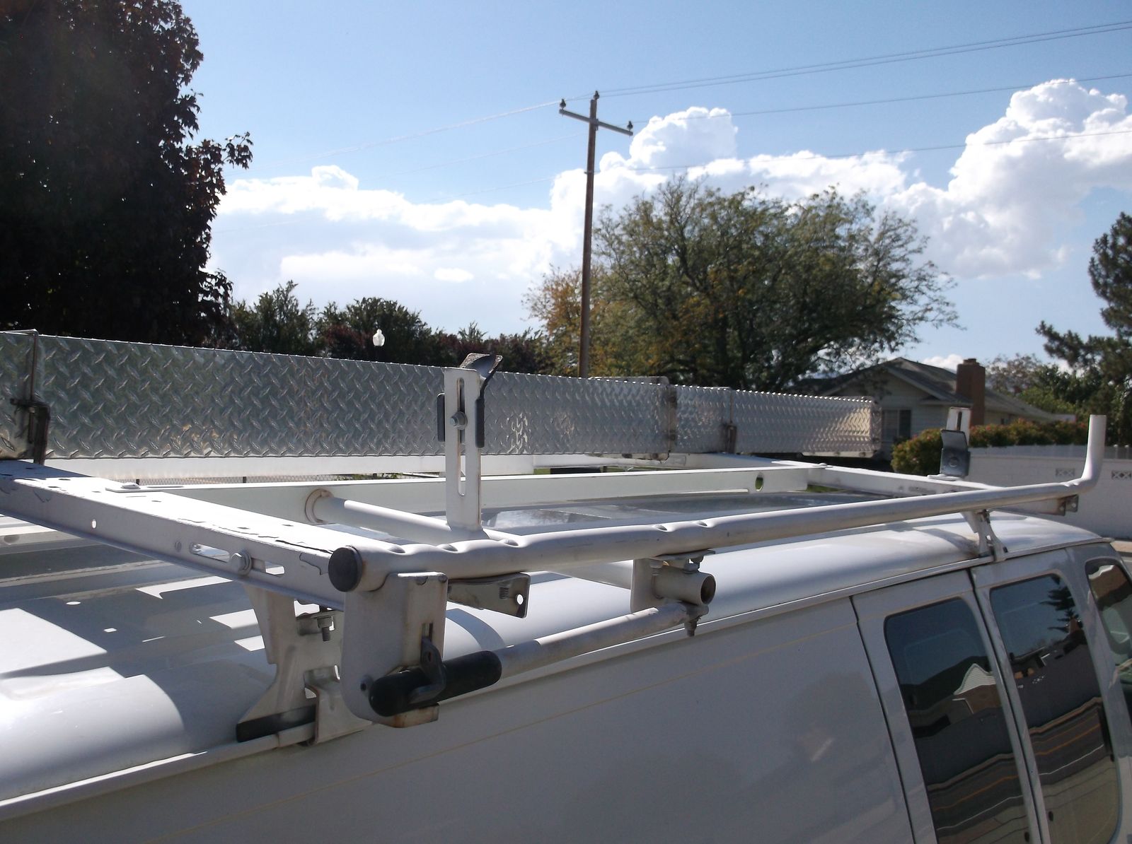 Used Weather Guard Double Ladder Rack with Conduit Carrier Kit for ...