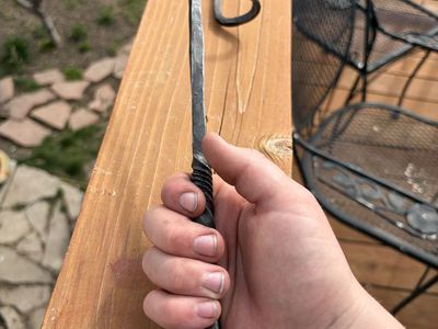 Hand Forged Steak Flippers From A Railroad Spike