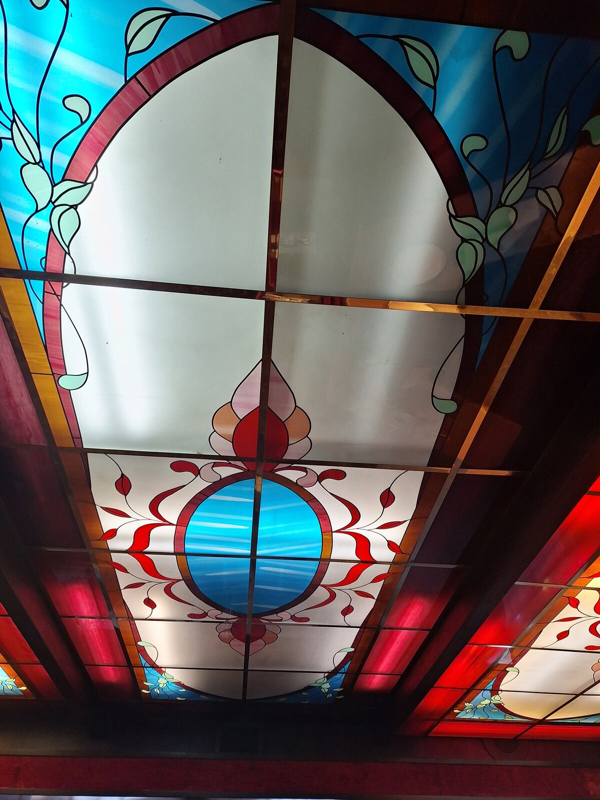 2 foot by 2 foot Stained Glass Panels for Dropped Ceiling. 3 sets of 12 panels. Each set $250.