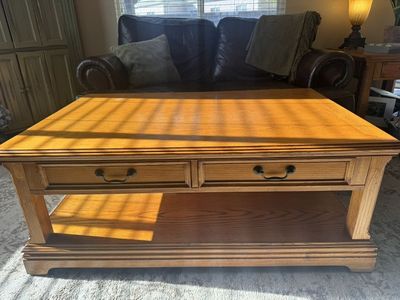 Solid Oak Coffee Table