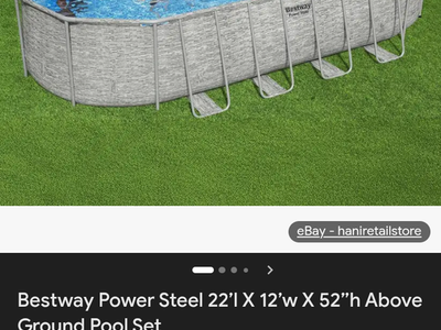 Bestway 12'x22'x52" oval pool
