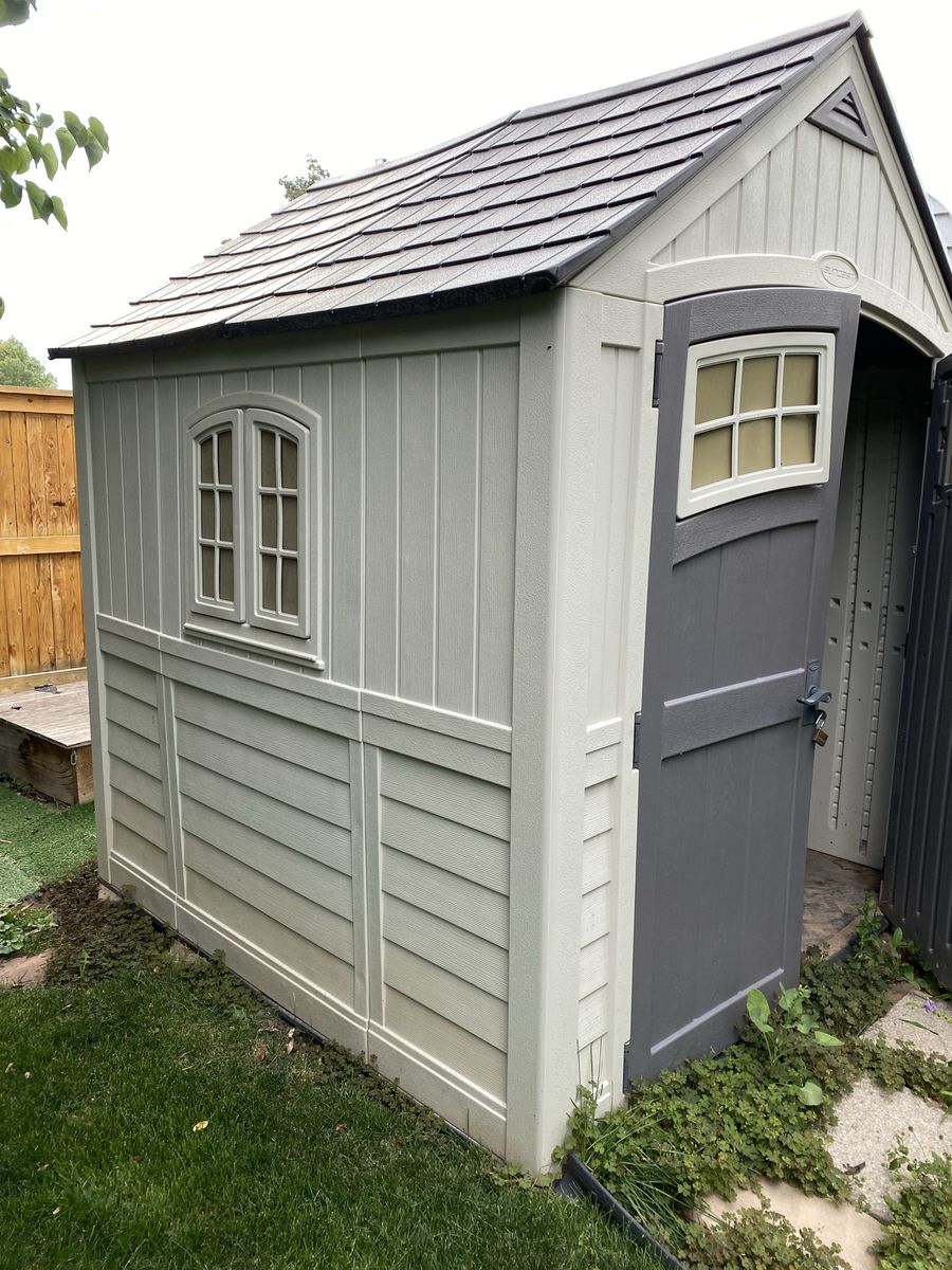 Suncast Resin Storage Shed - Durable Outdoor Organization Solution