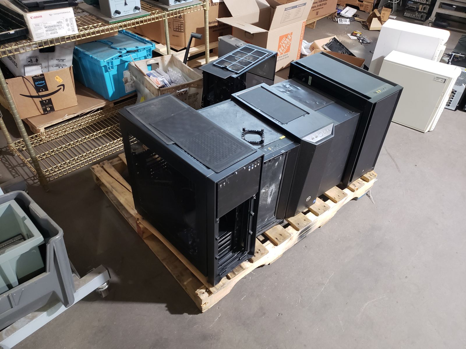 Six(6) Used PC Cases - Cooler Master & More