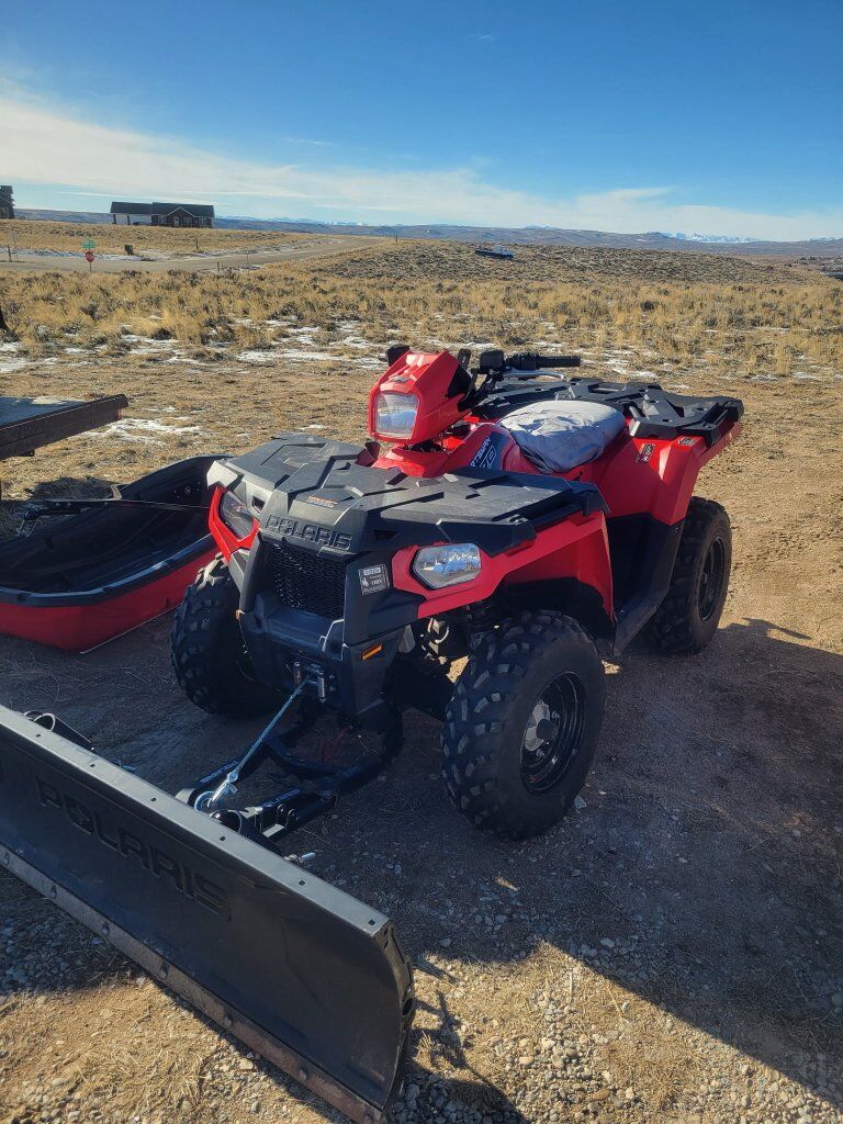 ATV with Plow