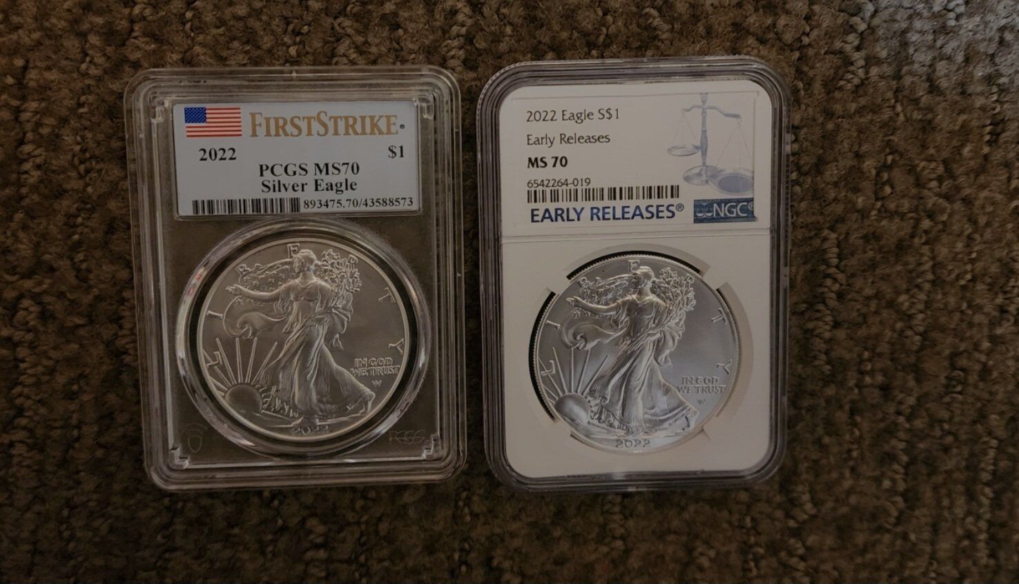 2022 American Silver Eagle PCGS MS70 First Strike