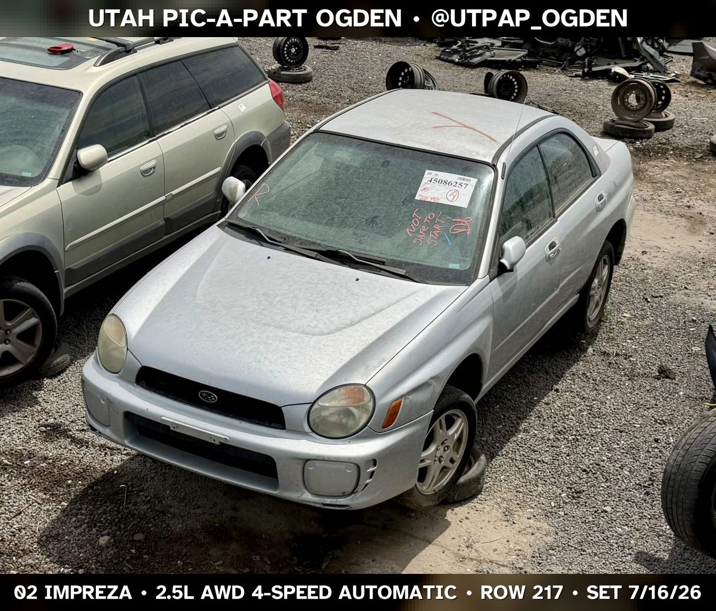 2002 Subaru Impreza GD Parts - UTPAP Ogden