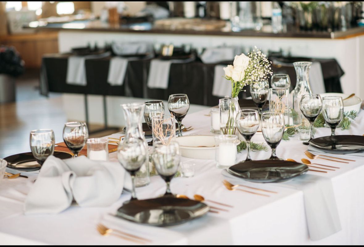 Elegant Place Settings (used for a wedding)