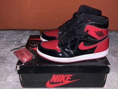 Nike Air Jordan 1 Retro High OG 'Patent Bred' Black/Red