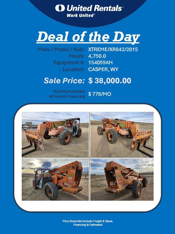 Forklift reach 8k XR842 Xtreme 38K 4750 hrs 2015 Casper WY