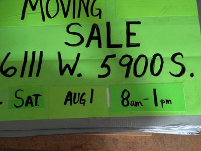 Huge Moving Sale - Yard Tools, Furniture, Home Decor & More