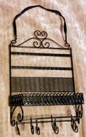 Scrollwork Wall-Mounted Jewelry Organizer