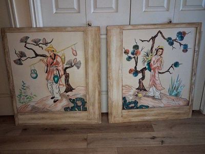 ANTIQUE JAPANESE WATER COLOR PAINTING