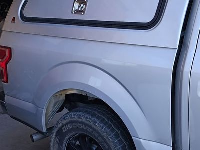 LEER Truck Topper for Ford F-150 (2015-2020) - Silver, Side Access Windows