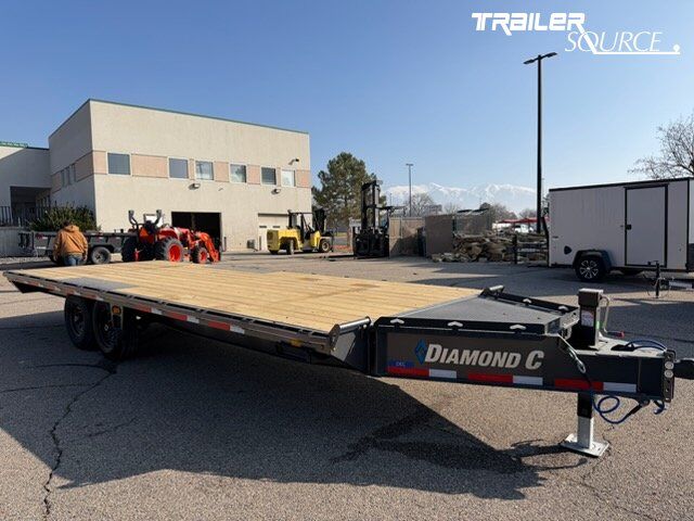 8.5x22 Diamond C DEC 207 Deckover Equipment Trailer -  15.5K GVWR -