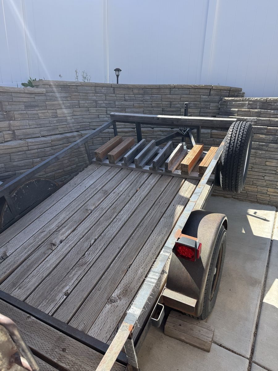 Utility Trailer - Wood Deck & Metal Frame