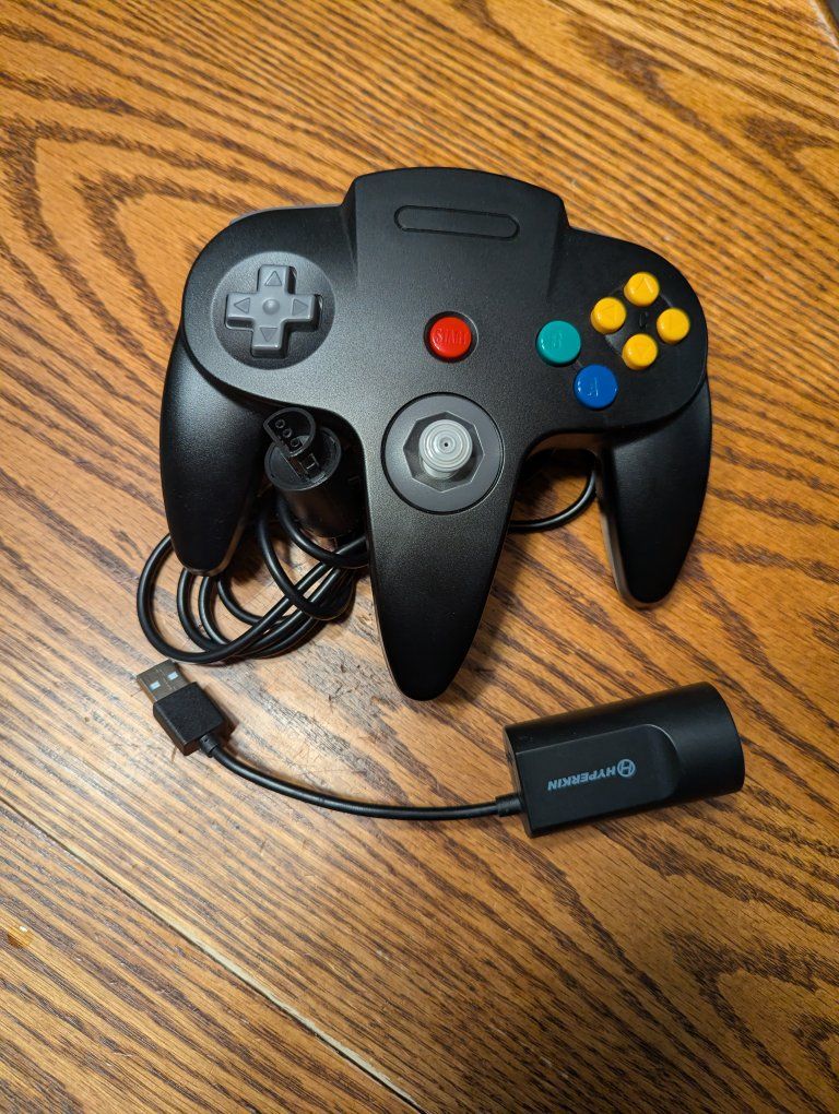 N64 controller w/ Hyperkin USB adapter