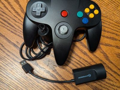 N64 controller w/ Hyperkin USB adapter