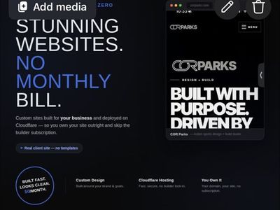 Custom built website