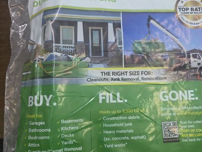 New Bagster Dumpster in a Bag – Unopened
