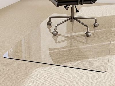 36 x 46 inch Glass Chair Mat. New in the box.
