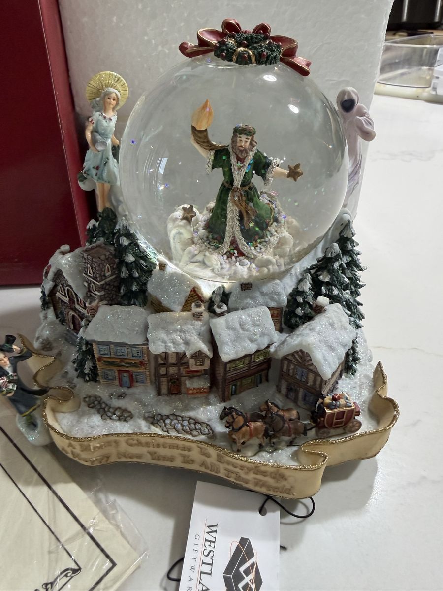 Westland Giftware A Christmas Carol Snow Globe Village Scene