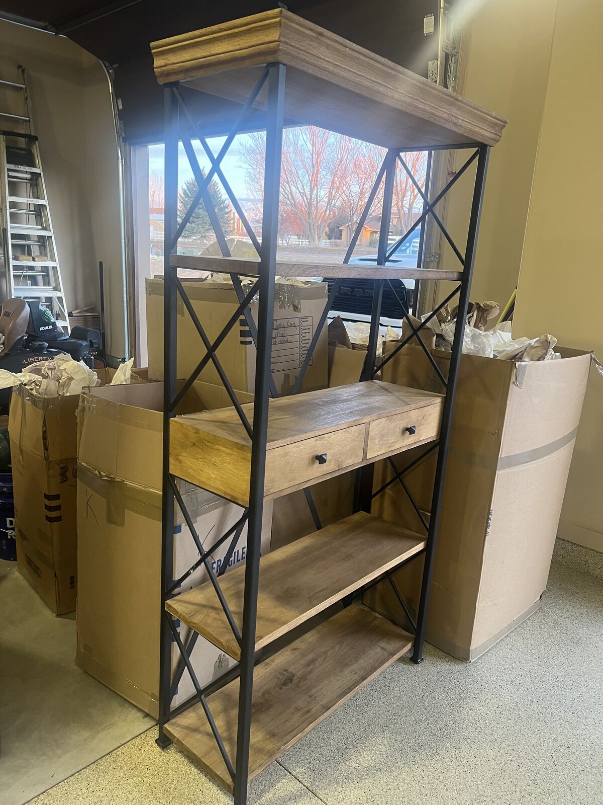 Pier 1 Imports - Metro Weathered Java Bookcase