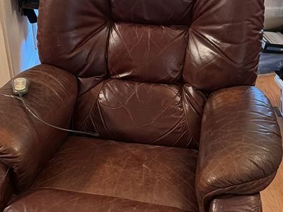 La-Z-Boy Leather Recliner with Heat and Massage