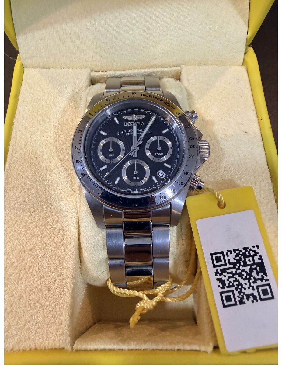 Invicta Speedway Professional 200M Chronograph – Black Dial, Box & Tag
