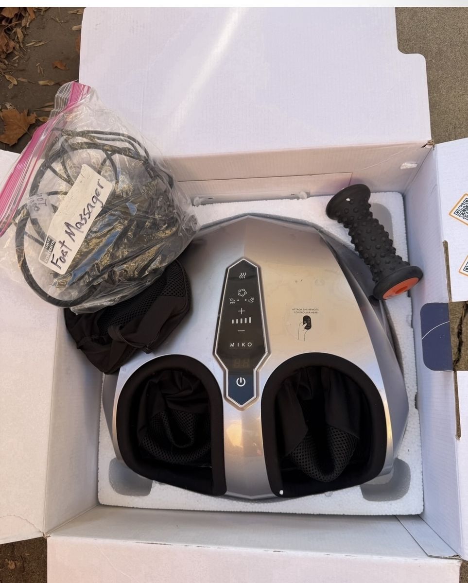 Miko Shiatsu Foot Massager Machine with Heat & Remote - Relieve Foot Pain & Plantar Fasciitis