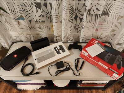 Nintendo Switch Black 32GB LCD screen Rev V2 with 256GB SD Card and Accessories