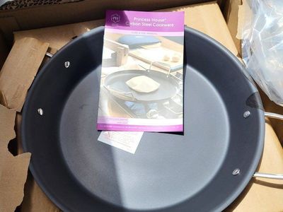 Princess House* 13" Steel Pan & Wildflower Med. Canisters & 2qt Saucepan**