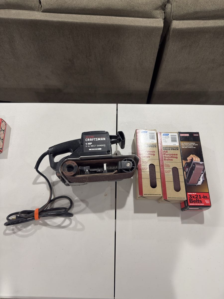Craftsman 1 HP 3 Inch Belt Sander